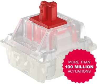 Cherry MX Board 3.0 S Wired Gamer Mechanical Keyboard with Aluminum Housing - MX Red Switches (Slight Clicky) for Gaming and Office - Customizable RGB Backlighting - Full Size - Black