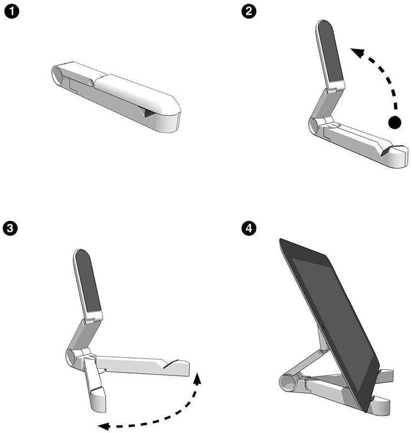Kado Tablet Stand for Tablet, Adjustable Portable Monitor Holder, Foldable iPad Accessories for Office Compatible with Kindle, Switch, Surface Pro, iPad Pro/Air/Mini, iPhone Pro/Max/Plus