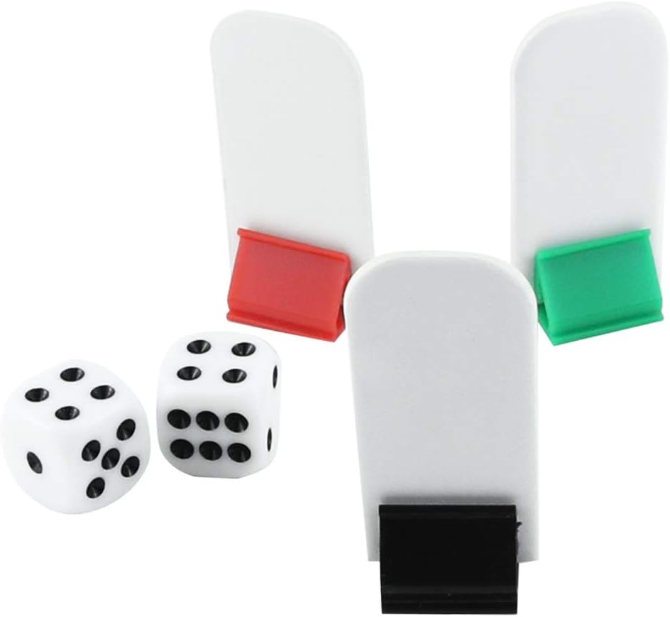 Bignc 50 Pack Colorful Game Card Stands, 50 Pieces White Blank Game Board Marker for DIY Board Game Party Favor