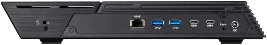 Asustor Flashstor 6 Gen 2 FS6806X 6 Bay All-SDD NAS Storage,Quad-Core 2.3GHz CPU, Dual USB 4 Ports, 10GbE Ports, 8GB RAM DDR5, Network Attached Storage with 2 x 2TB NVMe SSD