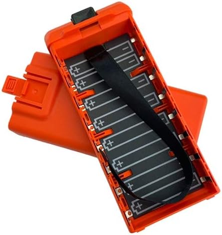 Banshee Orange AA Clamshell, Equivalent and Compatible with Relm and Bk Radio.