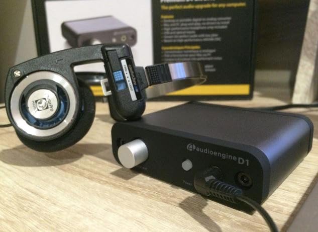 Audioengine D1 32-bit Desktop DAC and Headphone Amp, Preamp, Laptop, Amplifier, Gamers and Musicians