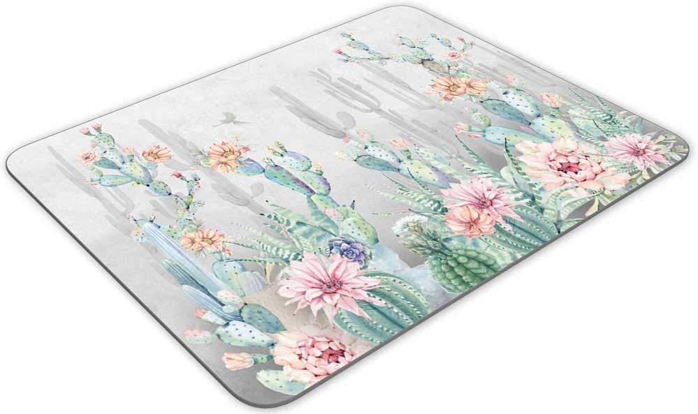 Gaming Mouse Pad, Beautiful Cactus Flower Rectangle Mouse Pad Size(9.84"x7.87")