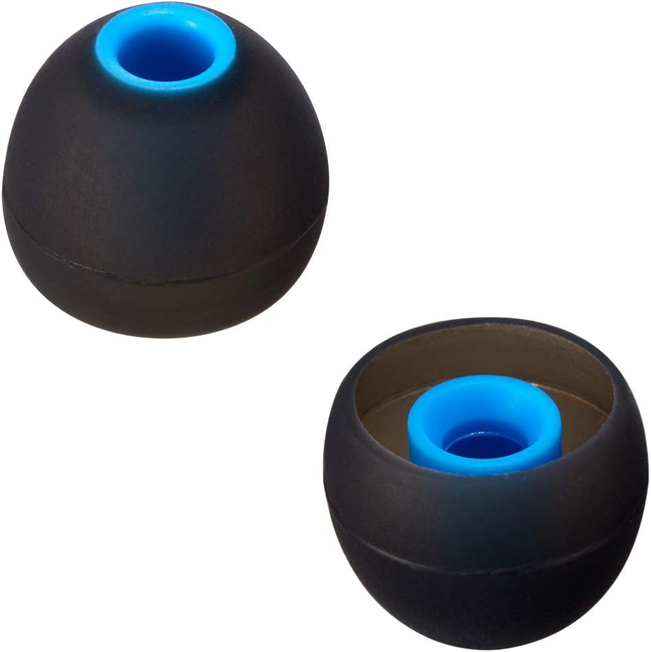 Earbud Tips Soft Silicone Earbuds Replacement Tips Fit for in-Ear Headphones(Inner Hole from 3.8mm - 4.2mm Earphones) 9 Pairs S/M/L