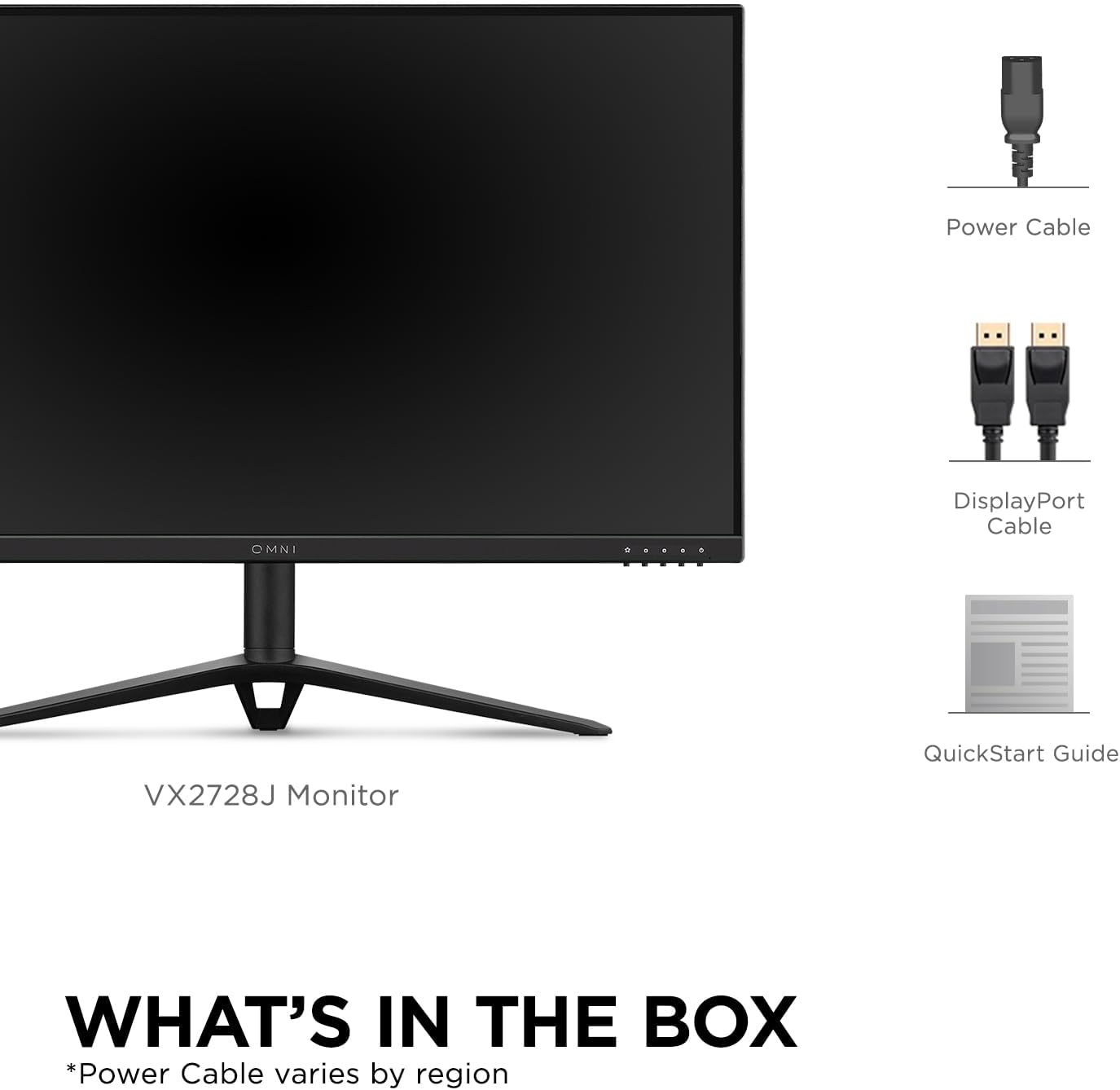 ViewSonic VX2728J-2K 27 Inch Gaming Monitor 1440p 180hz 0.5ms IPS w/FreeSync Premium, Advanced Ergonomics, HDMI, and DisplayPort