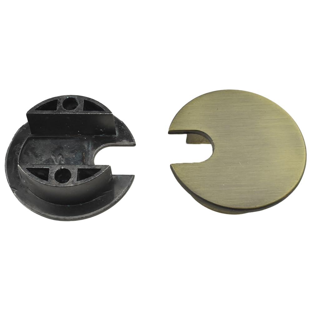 HAHIYO 2Pcs 1.38Inch/35mm Bronze Zinc Alloy Desk Grommet Wire Grommet Cable Management Cord Hole Cover Desk Wire Hole Insert Wire Organizer for Computer Office Home School Equipment Systems