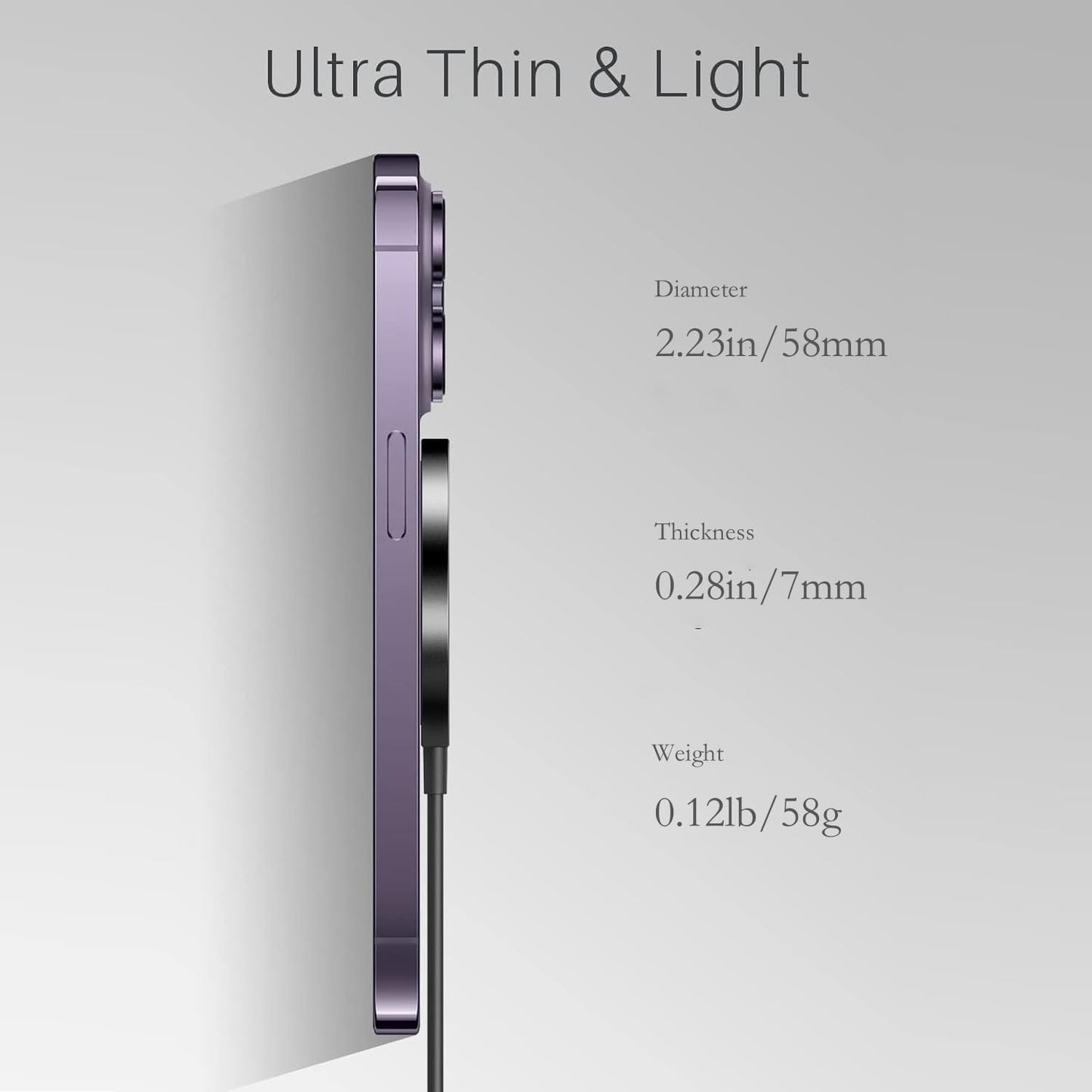 Magnetic Wireless Charger for iPhone 16/16 Pro/16 Plus/16 Pro Max,FDGAO 2 in 1 15W Fast Magnetic Charging Compatible with iPhone 15/14/13/12 Series and AirPods 4/3/Pro