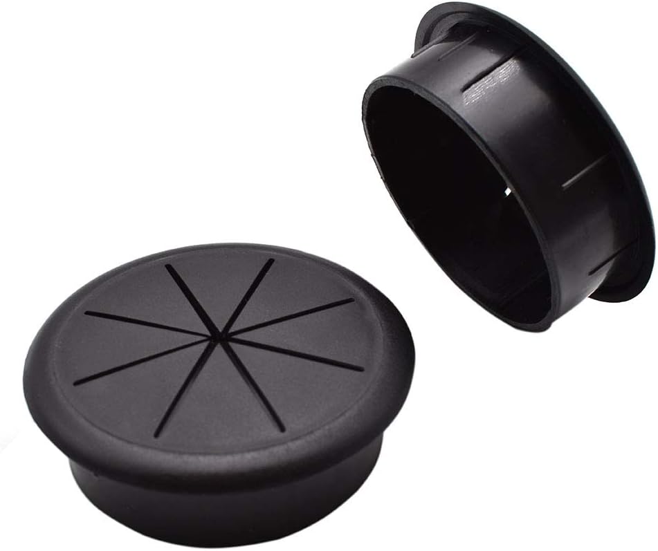 2-3/8 Inch (60mm) Flexible Desk Grommets Wire Cord Hole Cover Cable Organizer for Desktop Equipment Wiring Management and Protection