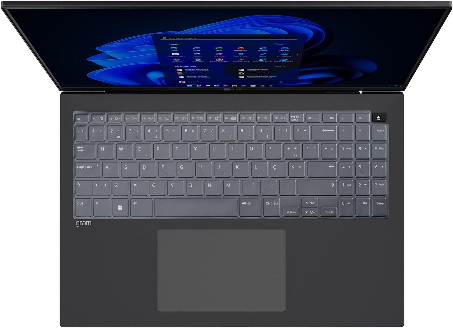 Keyboard Cover for 16" LG Gram 16Z90TP 16Z90T 16Z90S 16Z90SP 16T90SP 16Z90Q 16Z90P 16Z90R 16T90R 16Z90RS 16T90Q 16T90P Laptop, LG Gram 16 Pro Keyboard Skin Protector - TPU