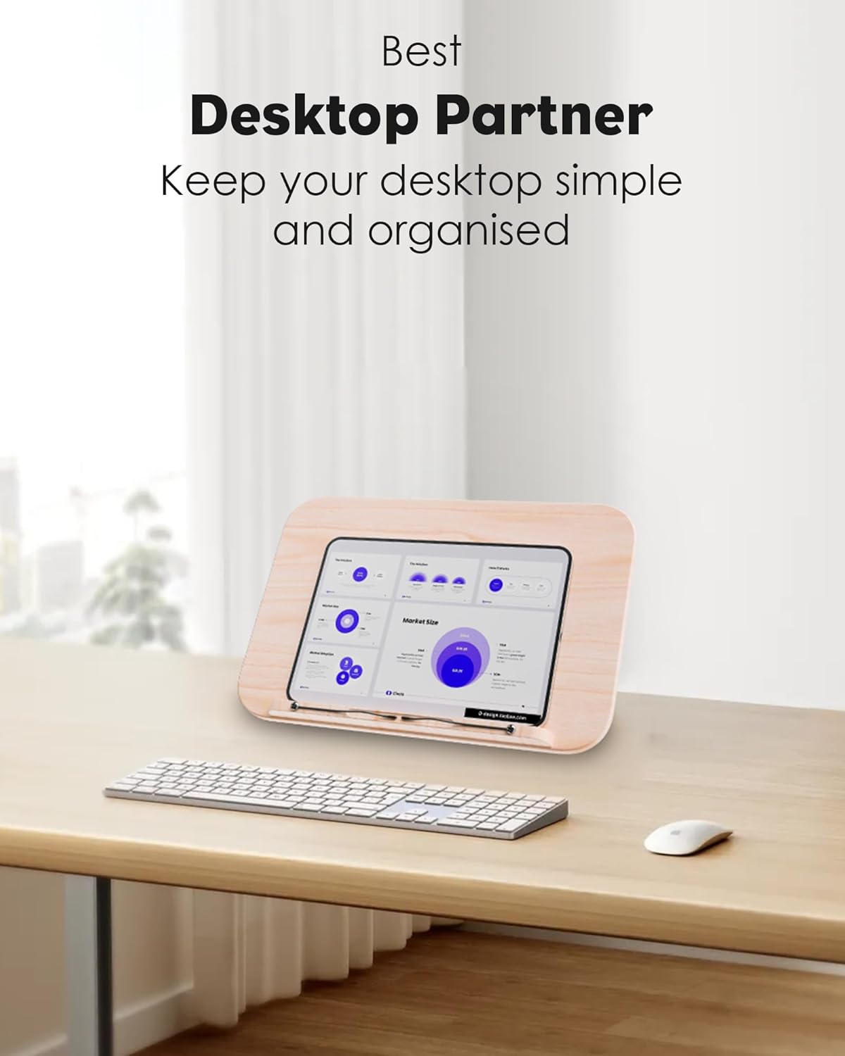 2 in 1 Dual-use Floor Book Stand & Desktop Book Stand,Height Adjustable from 33-63in, Adjustable Book Holder with Elastic Page Clips for Music Scores, Recipe, Tablet, Laptop(White)