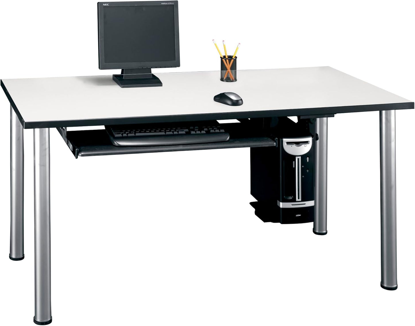 Bush Business Furniture Universal Keyboard Shelf, Desk Accessories for Home or Professional Office, Black