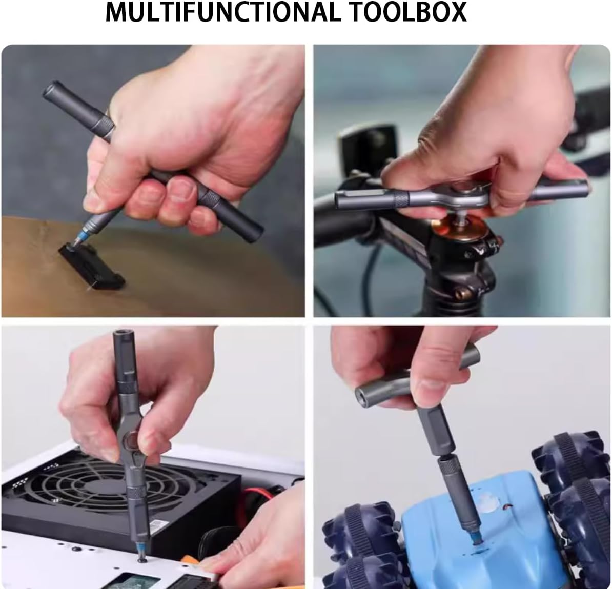 24 in 1 Magnetic Ratchet Screwdriver Set, DIY Mini Multi Bit Magnetic Screwdriver with Detachable Handle and Case for Electronics Repair, Furniture, Computers, Bicycle