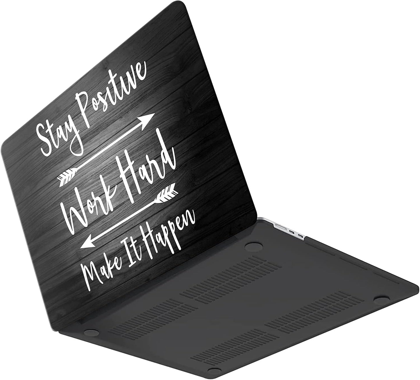 iCasso for MacBook Air 13 inch Case 2025 2024-2022 Release M4 A3240 M3 A3113 A2681 M2 with Liquid Retina Display, Hard Plastic Shell for Mac Air 13.6, Keyboard Cover&Screen Protector, Stay Positive