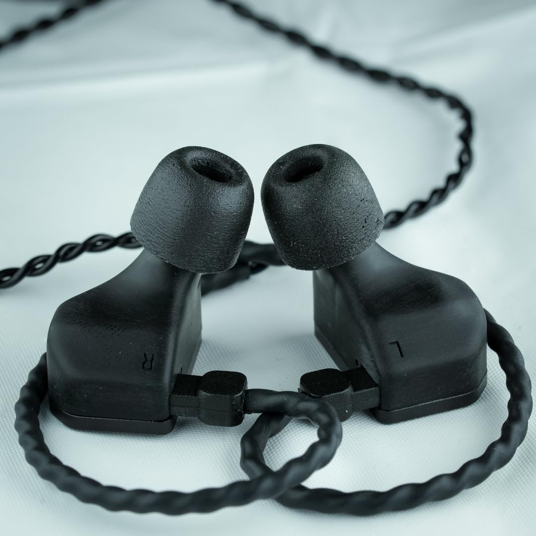 Comply 600 Core Series | Memory Foam Replacement IEM Ear Tips for Truthear, Sennheiser, Moondrop & More | Superior Noise Isolation, Ultimate Comfort, Secure Fit | Black (S/M/L) (3 Pairs)