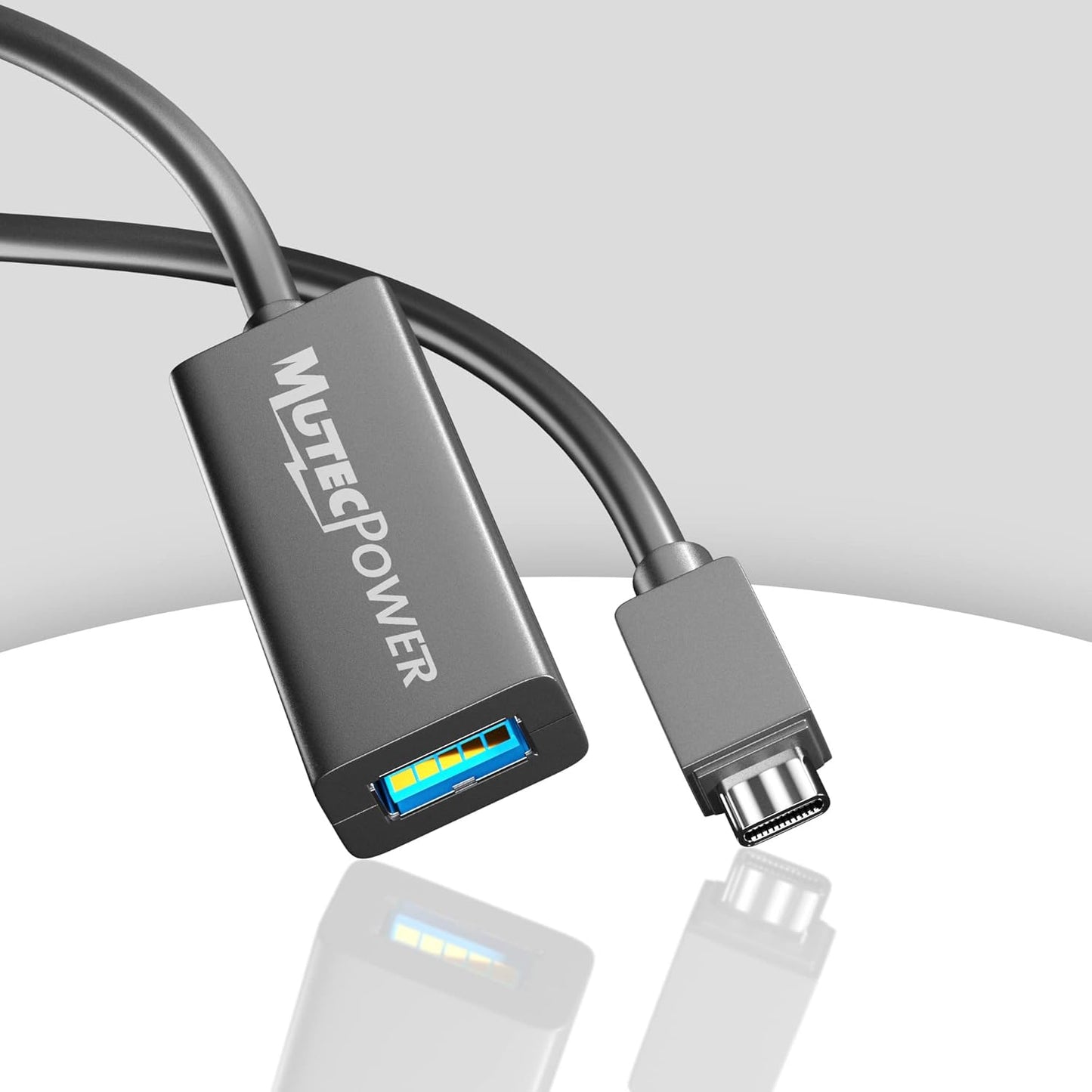 32ft USB C to USB A adapter cable OTG USB 3.0 type C male to Active USB type A female With extension chipset signal repeater - 32 Foot 10m- compatible with Macbook Apple Samsung Galaxy Dell