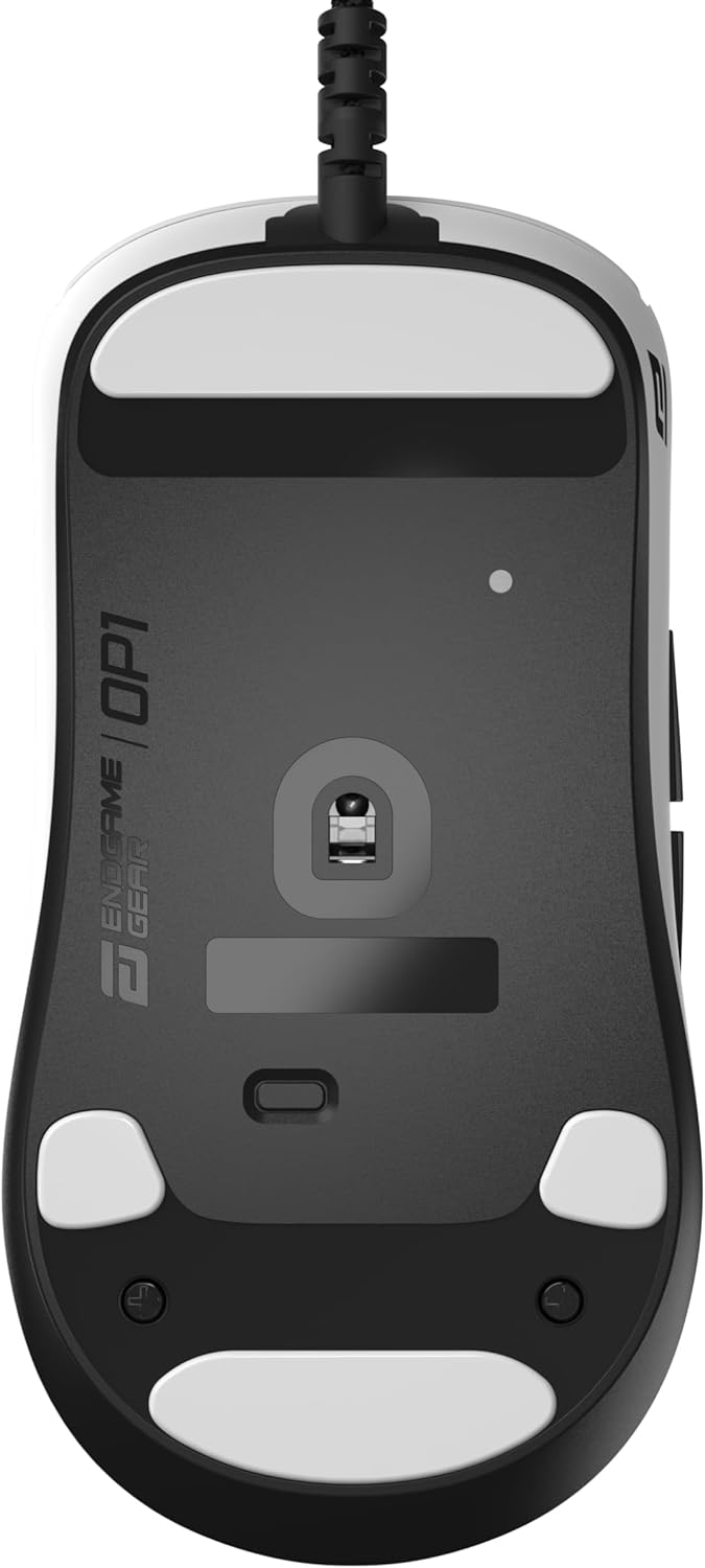 ENDGAME GEAR OP1 8k Wired Gaming Mouse - 8000Hz Polling, PixArt PAW3395 Sensor, Kailh GX Switches, White