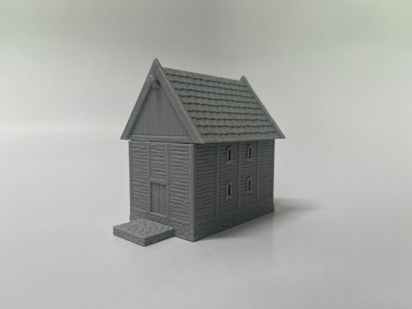 HAUTICO Tabletop Miniature Little Town Building Terrains for RPG War Games - 18mm Scale Scenery with Medieval Style, Dioramas Building Set, Paintable