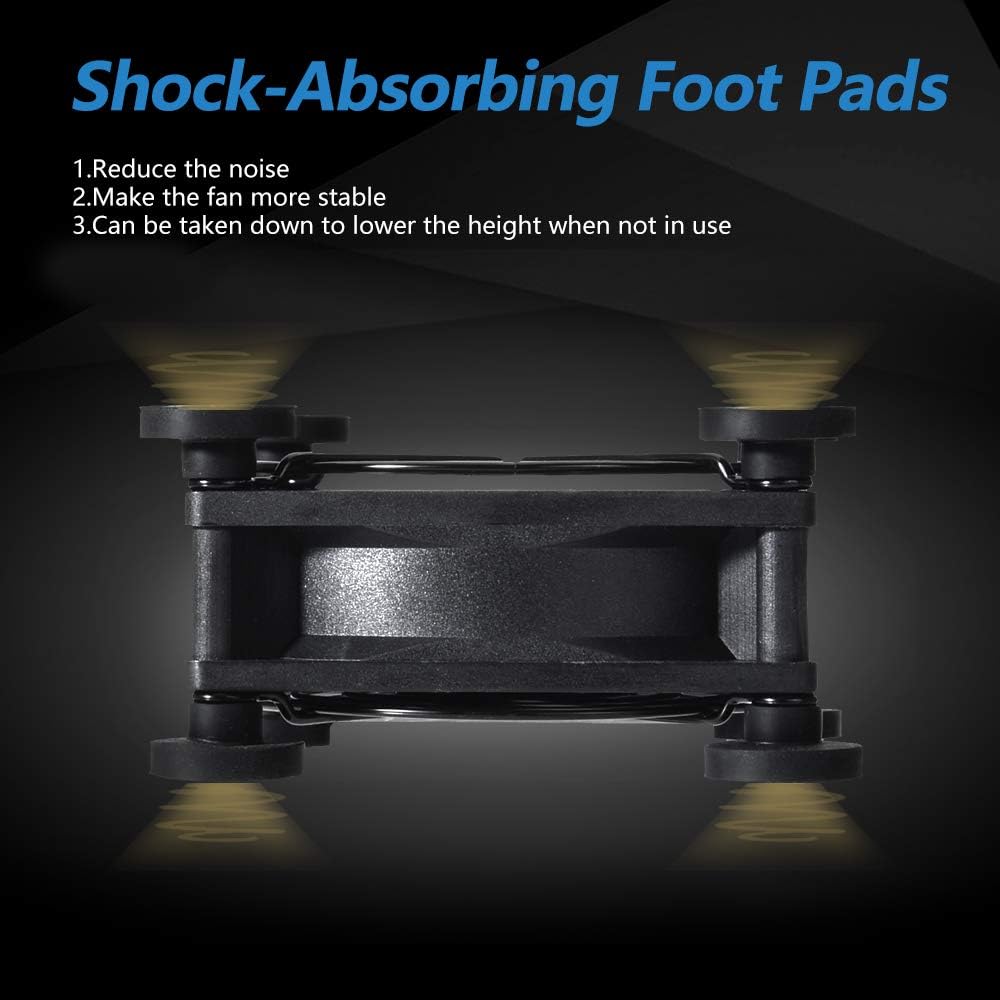 Dual 80mm USB Speed Control Fan, 5V Portable Cooling Fan for Flat-Screen TV Receiver Router DVR PlayStation Xbox Computer Cabinet Cooler