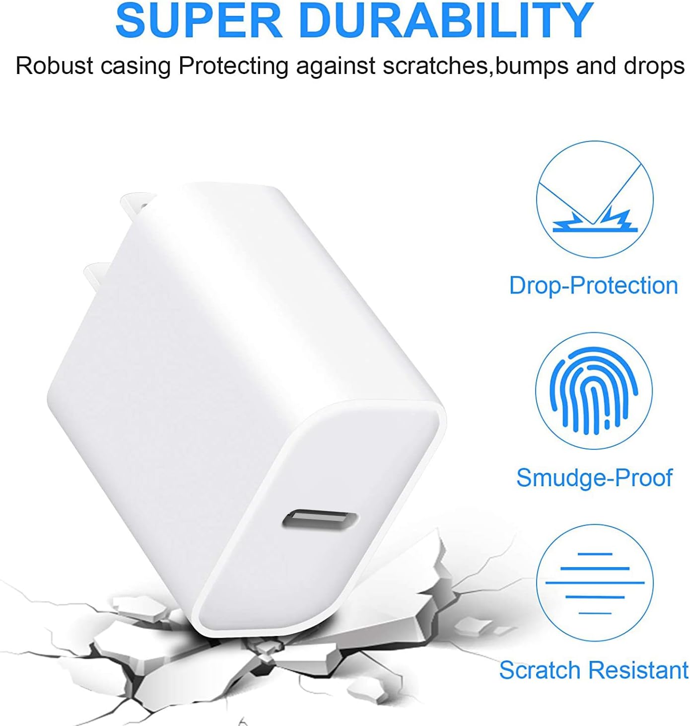 iPhone 15 14 13 Charger Block,20W PD USB C Charger iPhone Fast Charger Plug Type C Wall Charger,PD Durable USB-C Power Delivery Adapter Box Compatible with iPhone 15/15 Pro Max/14/13 Mini/12/11,iPad