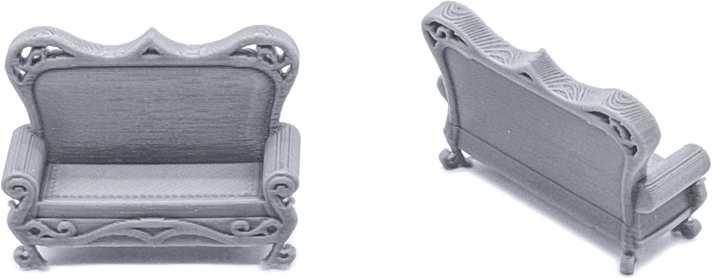 EnderToys Elegant Furniture by Printable Scenery, 3D Printed Tabletop RPG Scenery and Wargame Terrain 28mm Miniatures