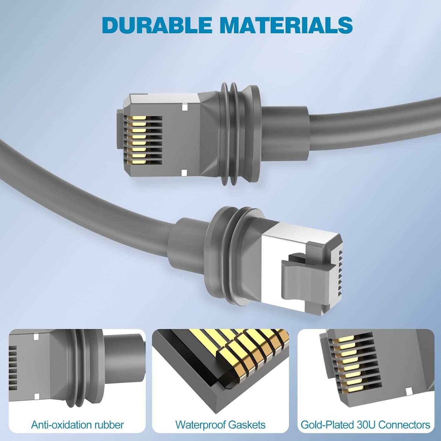 32.8FT Starlink-Cable Gen 3,Replacement-Ethernet-Cable, Satellite Internet Accessories & Extension-Cable for Star Link V3 Dish and Router