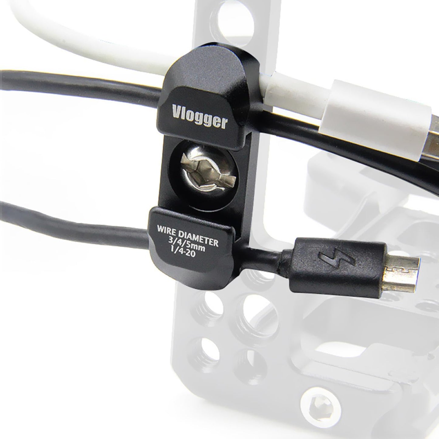 HDMI/SDI/USB-A/USB-C/Type-C Cable Clamp,Support 2~6 mm(0.07"~0.27") Diameter Cable,Compatible with Camera cage for Sony/Nikon/Canon/FUJIFILM