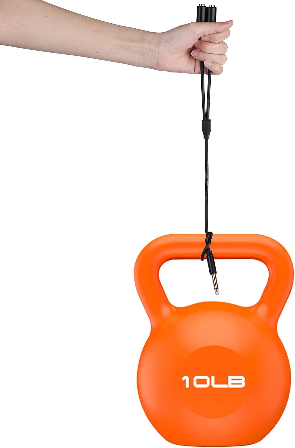 HOSONGIN 1/4" Splitter Cable, TRS to Dual 1/4" TRS Stereo Y Adapter, Gold-Plated Connectors, High-Fidelity Sound, Durable Aluminum Alloy Shell for Studio, DJ, Headphones, Live Sound Systems - 1.6Ft