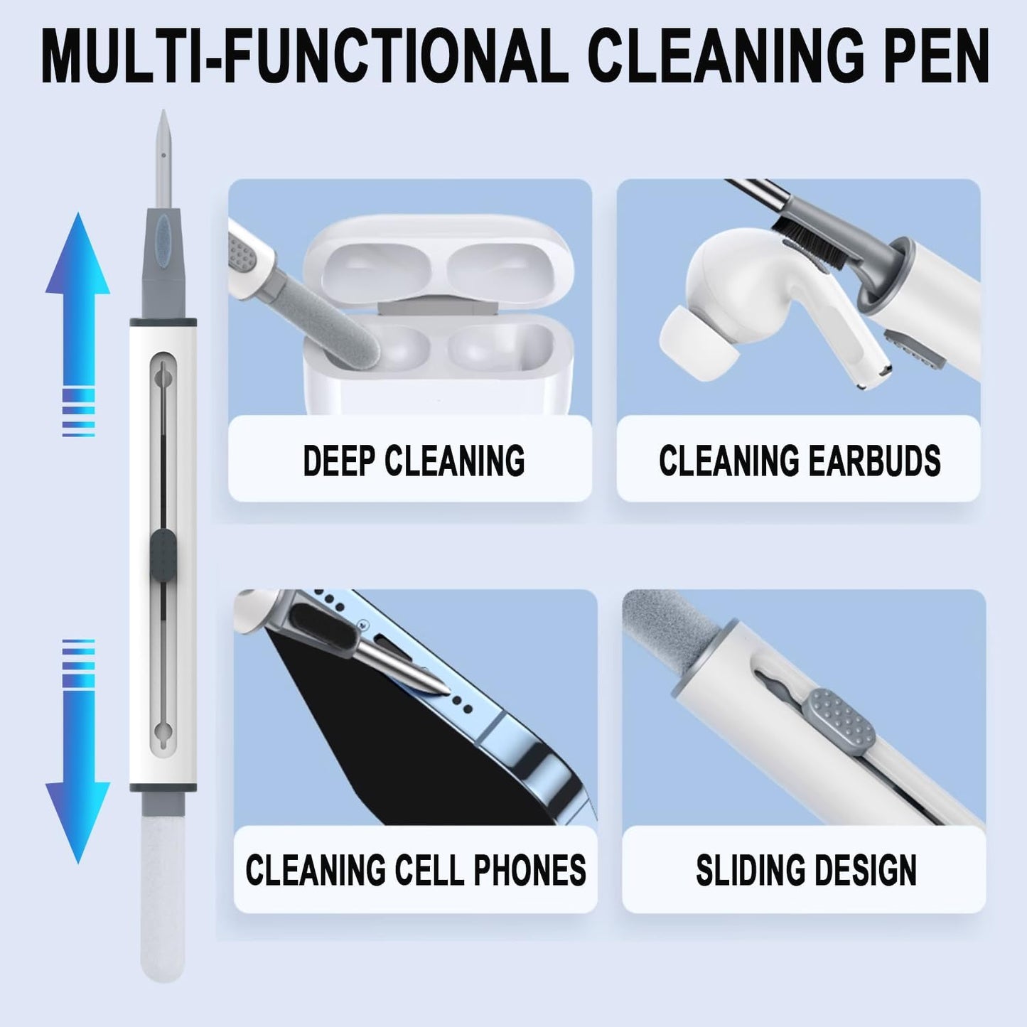 6 Pairs Replacement Eartips for Samsung Galaxy Buds Pro Headphones, Silicone Tips Earbuds Eartips Set, L/M/S Earplug Replacement Accessories (Silver, with Pen)