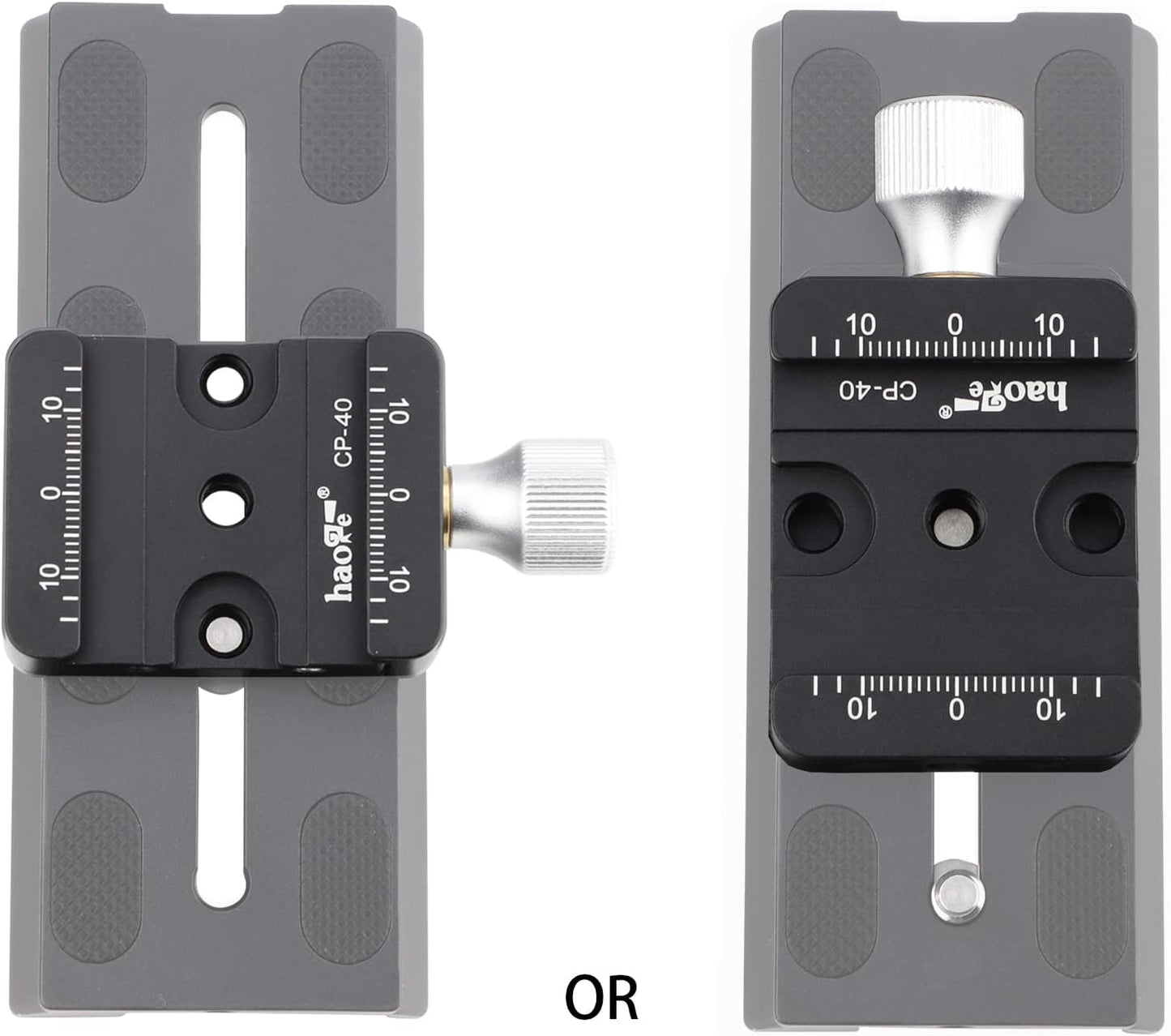 Haoge CP-40 DSLR and Mirrorless Quick Release Clamp for Arca-Type Standard Conversion Heighten Riser Compatible with DJI Ronin S/SC ZHIYUN Crane Series Weebill S Gimbal Manfrotto Tripod Ball Head