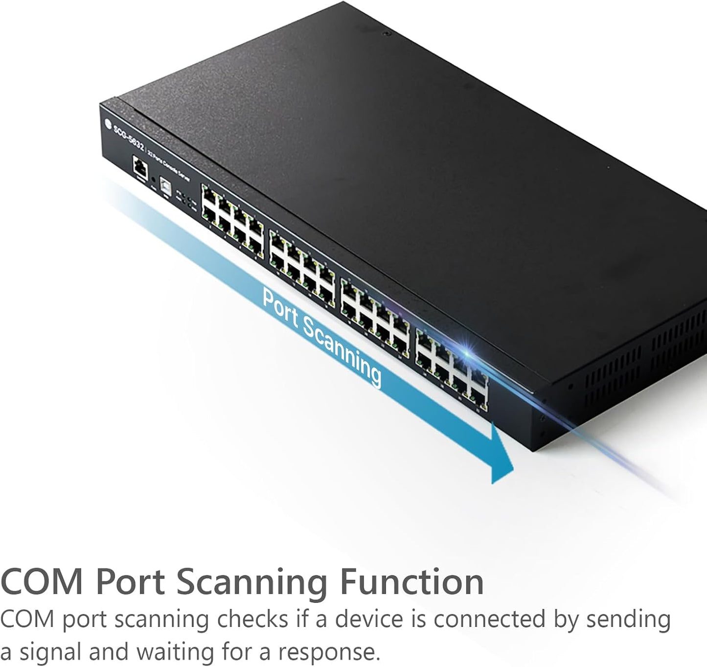 32-Port Console Server, RS232 Serial to Ethernet Device Server, SCG-5632