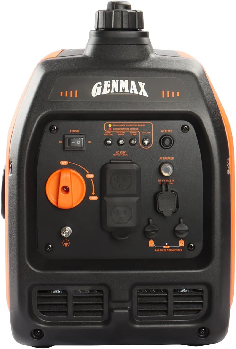 GENMAX Generator,EPA Compliant, Eco-Mode Feature, Ultra Lightweight for Backup Home Use & Camping