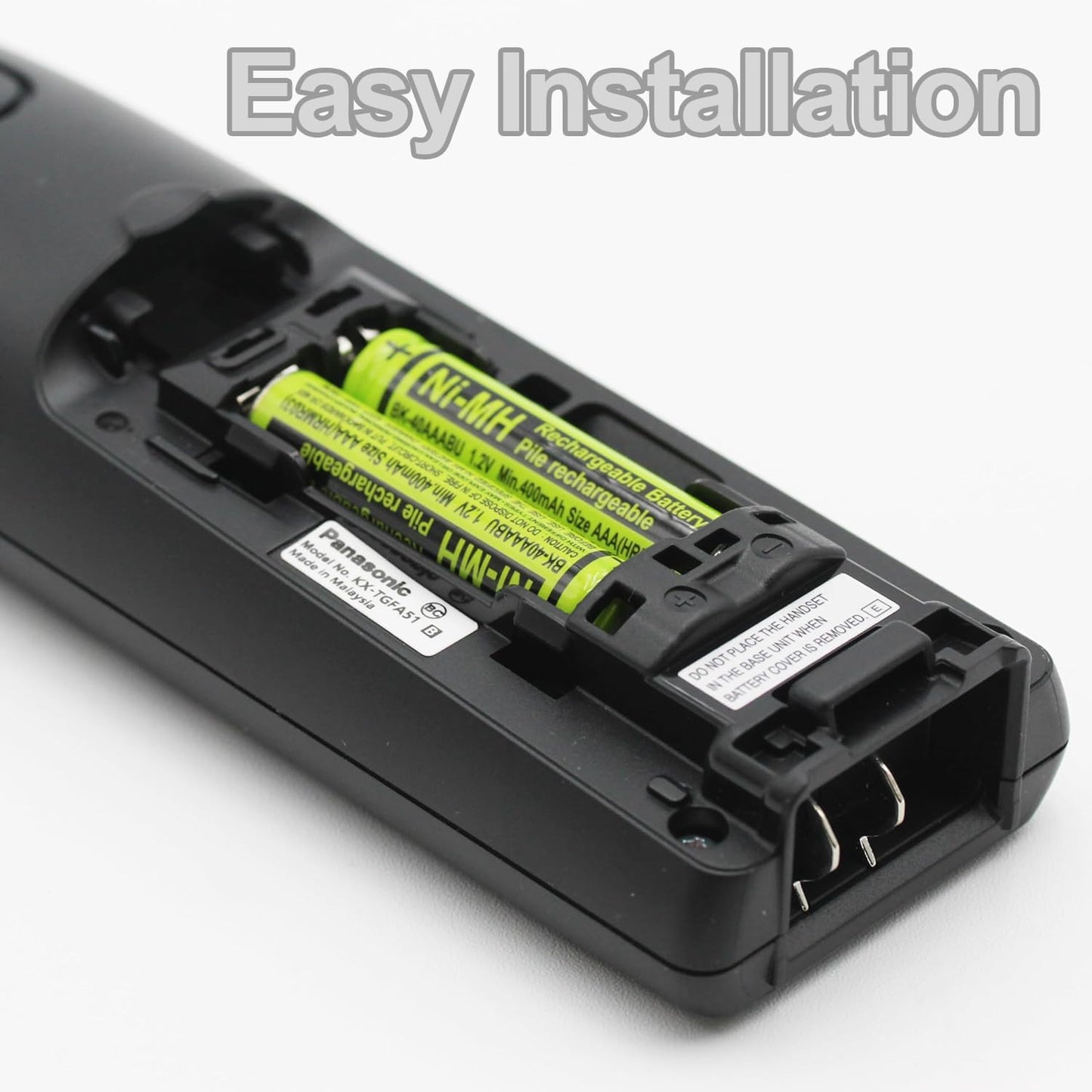 2 BK-40AAABU 1.2V 400mAh Battery Packs for Panasonic BK40AAABU Highpower Corun Cordless Phone