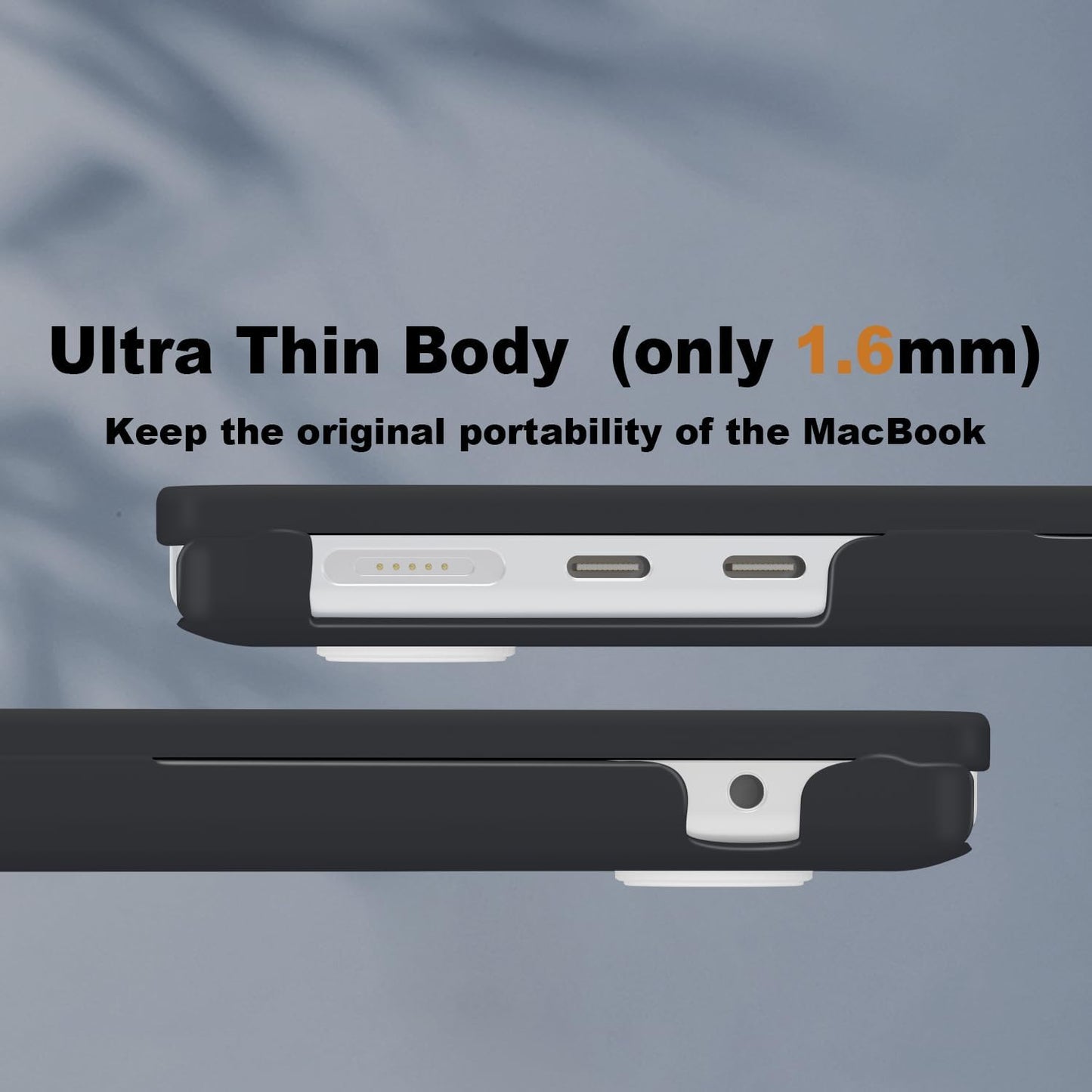 CISSOOK Laptop Hard Shell Case for MacBook Air 13.6 inch M2 A2681, M3 A3113, 2022, 2024, Black, Protective & Scratch Resistant