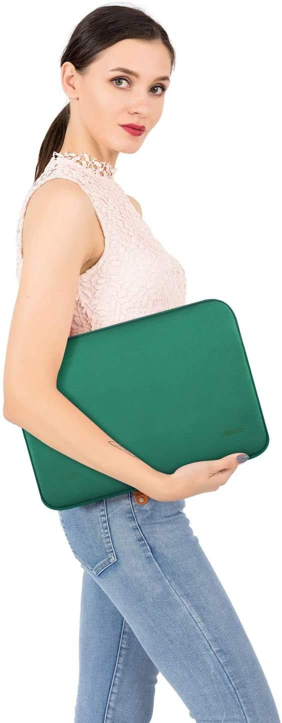 MOSISO Laptop Case 16 inch, 15-15.6 inch Laptop Sleeve Bag Compatible with MacBook Pro 16 inch, HP, Acer, Dell, Lenovo, ASUS Notebook, Neoprene Computer Sleeve Bag with Small Case, Peacock Green