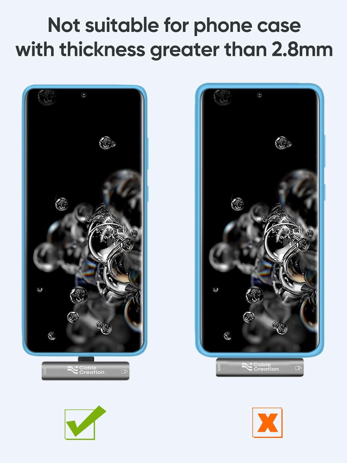 CableCreation USB C to 3.5mm Headphone and Charger Adapter, 2 in 1 Type-C to 3.5mm Audio Hi-Res with PD Fast Charge, USB C to Aux with Charging Dongle for iPhone 16 15 Pro Max, Galaxy 24+, Pixel, iPad