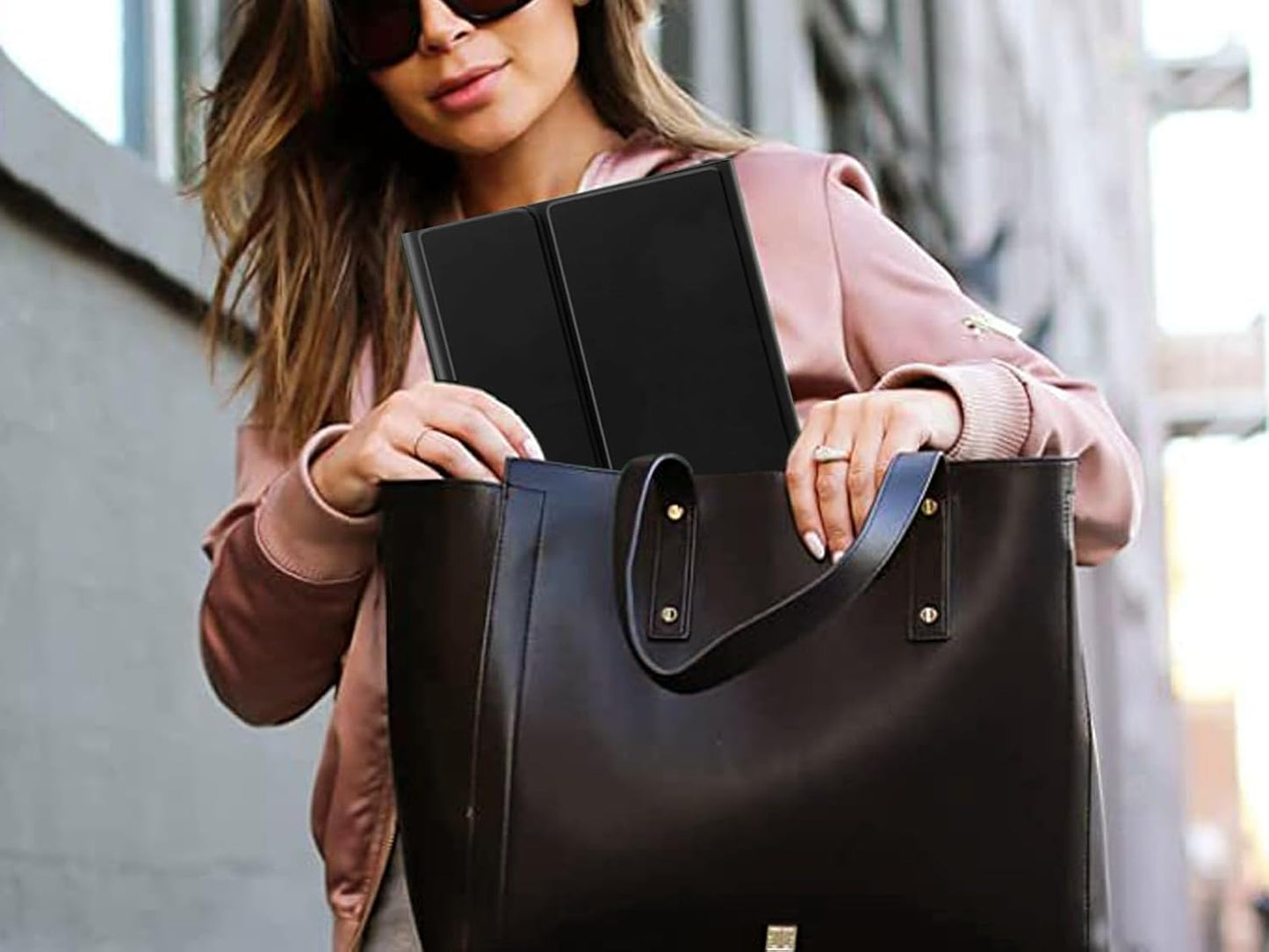 Keyboard Case for Samsung Galaxy Tab S10 FE / S9 FE 10.9 inch/Tab S9 / S8 / S7 11 inch - with 3 Color Backlit Mouse Detachable Keyboard Case