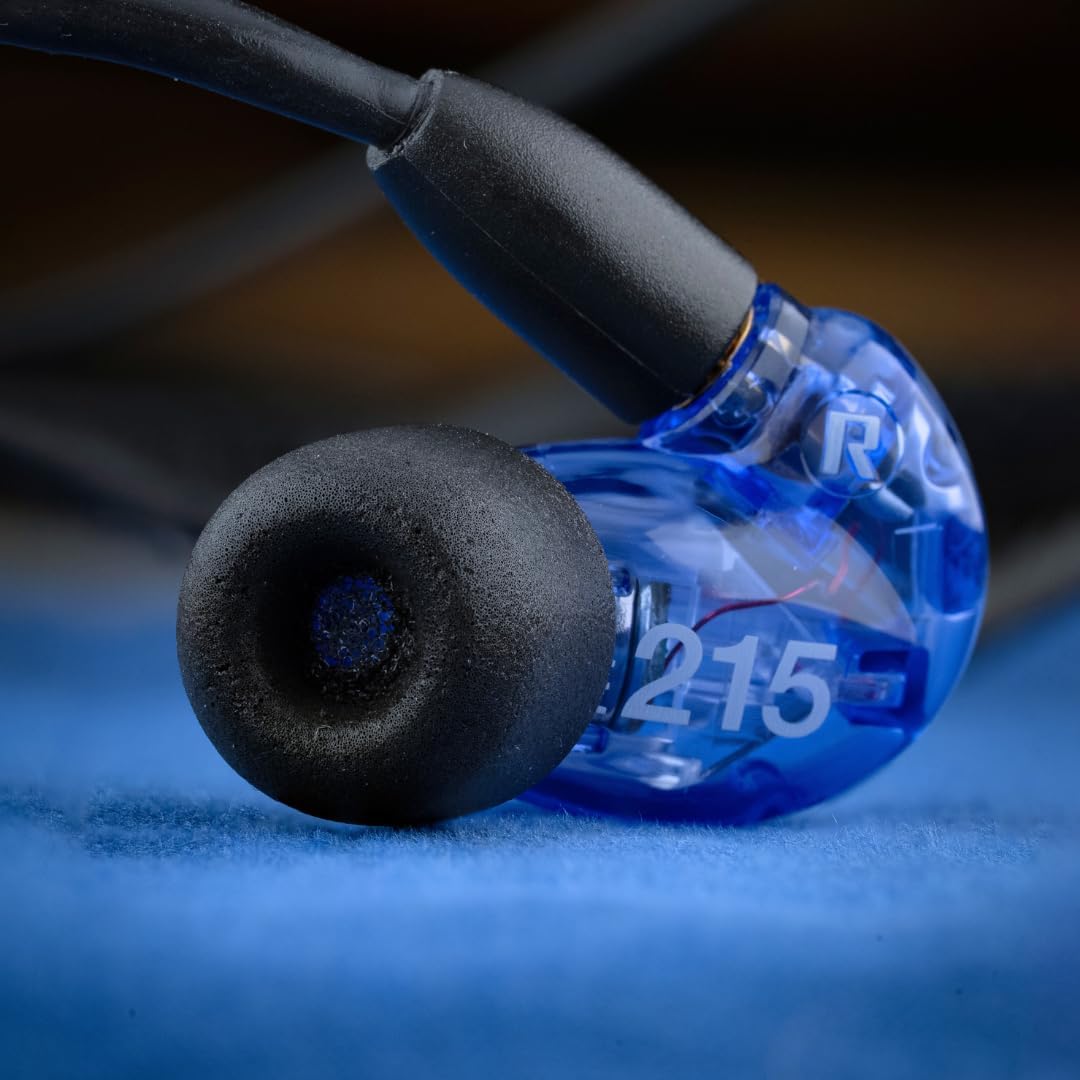 Comply 100 Core Series | Memory Foam Replacement IEM Ear Tips for Etymotic, Westone, Klipsch & More | Superior Noise Isolation, Ultimate Comfort, Secure Fit | Oval, Black, Medium (3 Pairs)