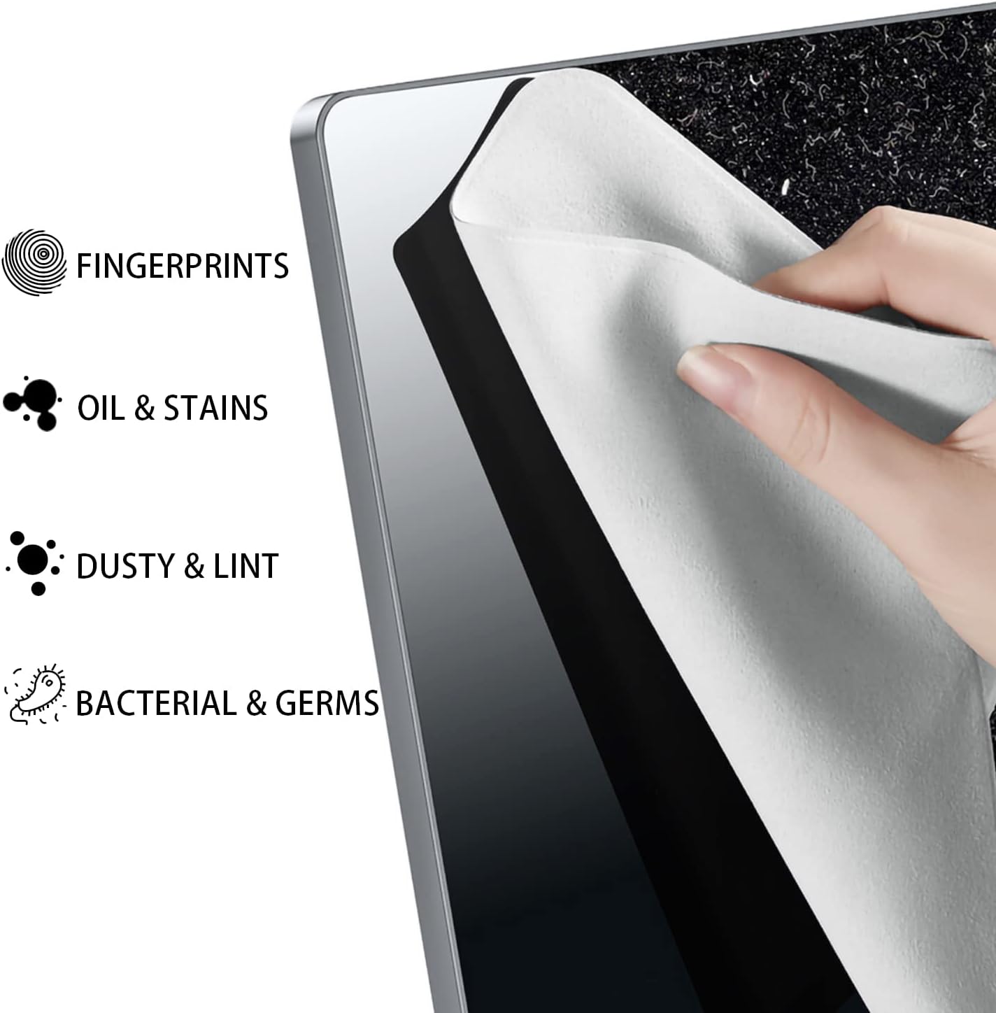 3 Pack Microfiber Liner Cleaning Cloth 15" 16" MacBook Air 15.3/MacBook Pro 15 /MacBook Pro 16 inch Screen Keyboard Imprint Protection, Keyboard Protector Compatible with MacBook Air/Pro 15"/Pro 16"