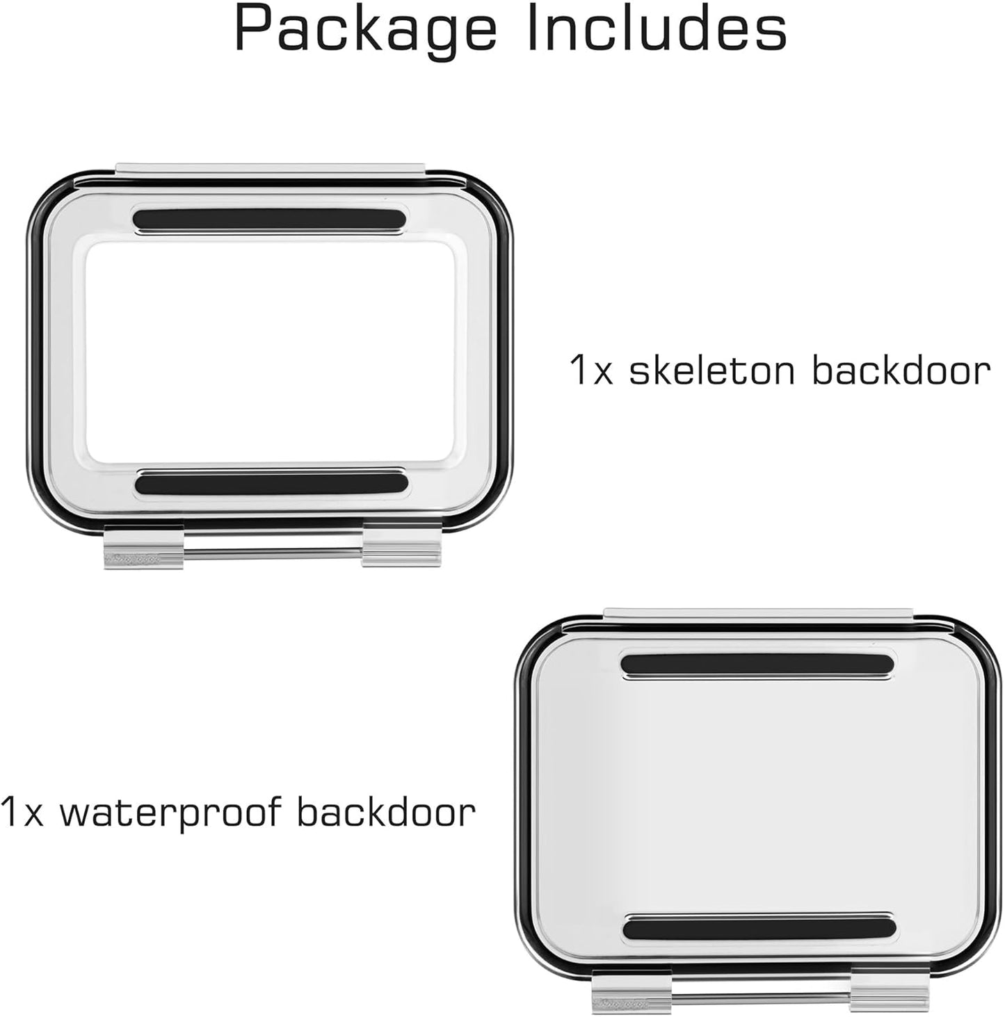 Housing Case Waterproof & Skeleton Backdoor Protective for GoPro Hero 13 12 11 10 9 Action Camera Standard Size