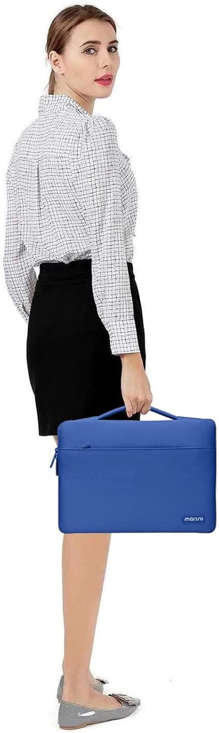 MOSISO Compatible with MacBook Air 13 inch Case 2025 2024 2023 2022 M4 A3240 M3 A3113 M2 A2681, Hard Shell&Sleeve Bag&Keyboard Skin&Webcam Cover&Screen Film for MacBook Air 13.6 inch, Royal Blue