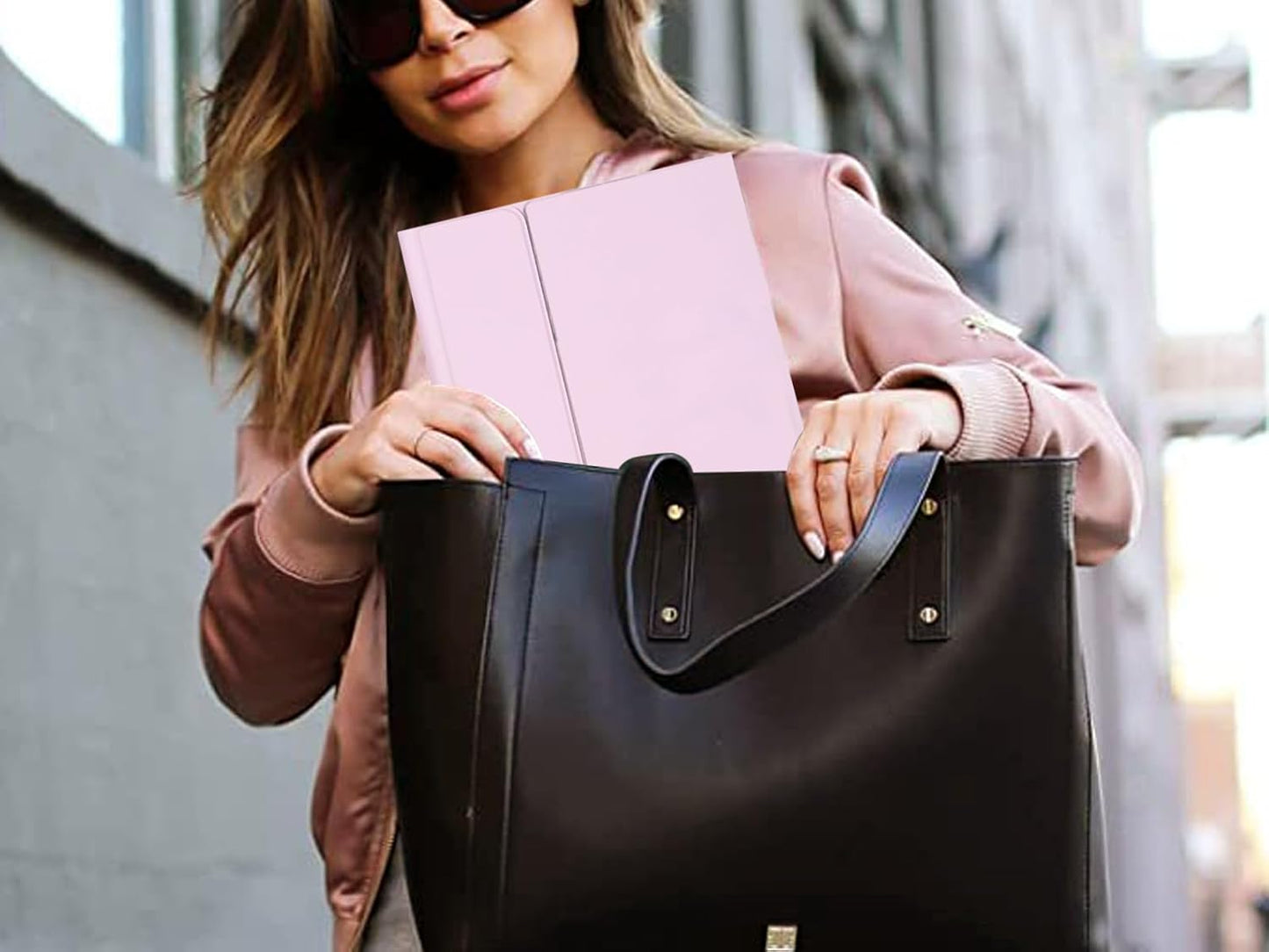 Keyboard Case for Samsung Galaxy Tab S10 FE / S9 FE 10.9 inch/Tab S9 / S8 / S7 11 inch - with 3 Color Backlit Mouse Detachable Keyboard Case