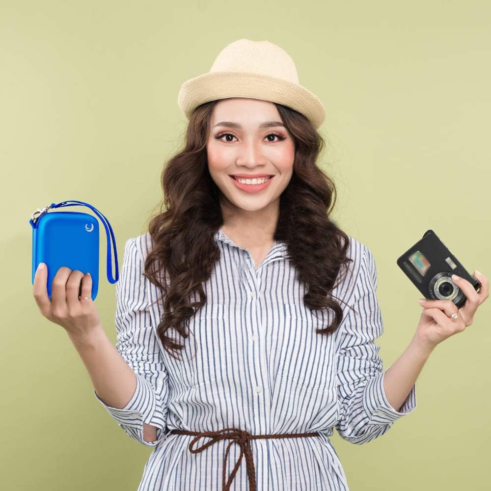 Carrying & Protective Case for Digital Camera, AbergBest 21 Mega Pixels 2.7" LCD Rechargeable HD/Kodak Pixpro/Canon PowerShot ELPH 180/190 / Sony DSCW800 / DSCW830 Cameras for Travel - Blue