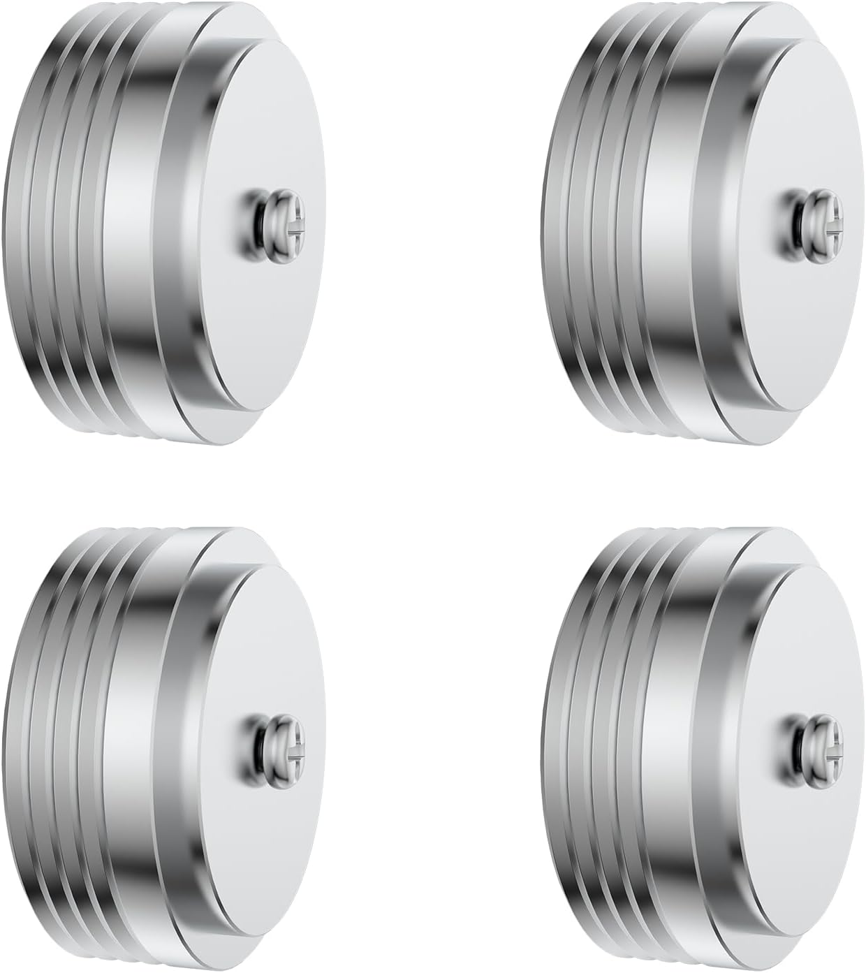 Audiocrast IF3917S HiFi Speaker Isolation Feet Pads 4PCs Aluminum 39x17mm Silver Speaker Shock Absorber Vibration Dampener Floor Protector for Audio Speaker Subwoofer CD DVD Amplifier Turntable DAC