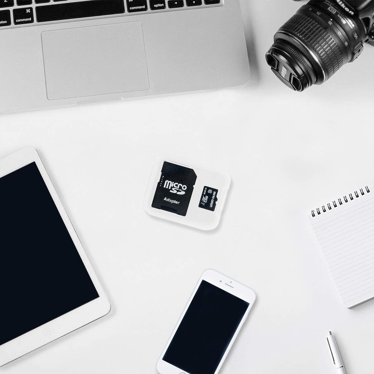 INLAND Micro Center 128GB Class 10 MicroSDXC Flash Memory Card with Adapter for Mobile Device Storage Phone, Tablet, Drone & Full HD Video Recording - 80MB/s UHS-I, C10, U1 (2 Pack)