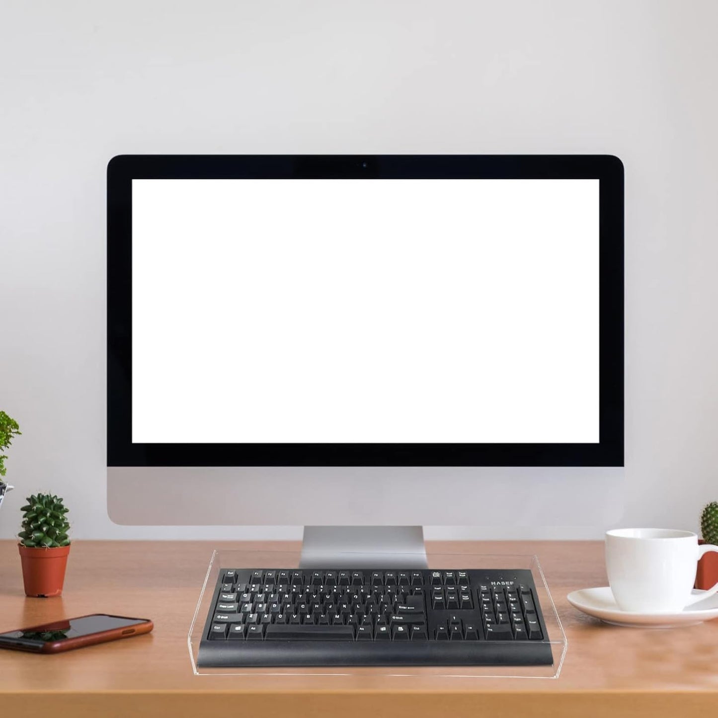 Cabilock Clear Desktop Computer Keyboard Cover Skin, Keyboard Cover, Acrylic Computer Mechanical Protector Skin Waterproof