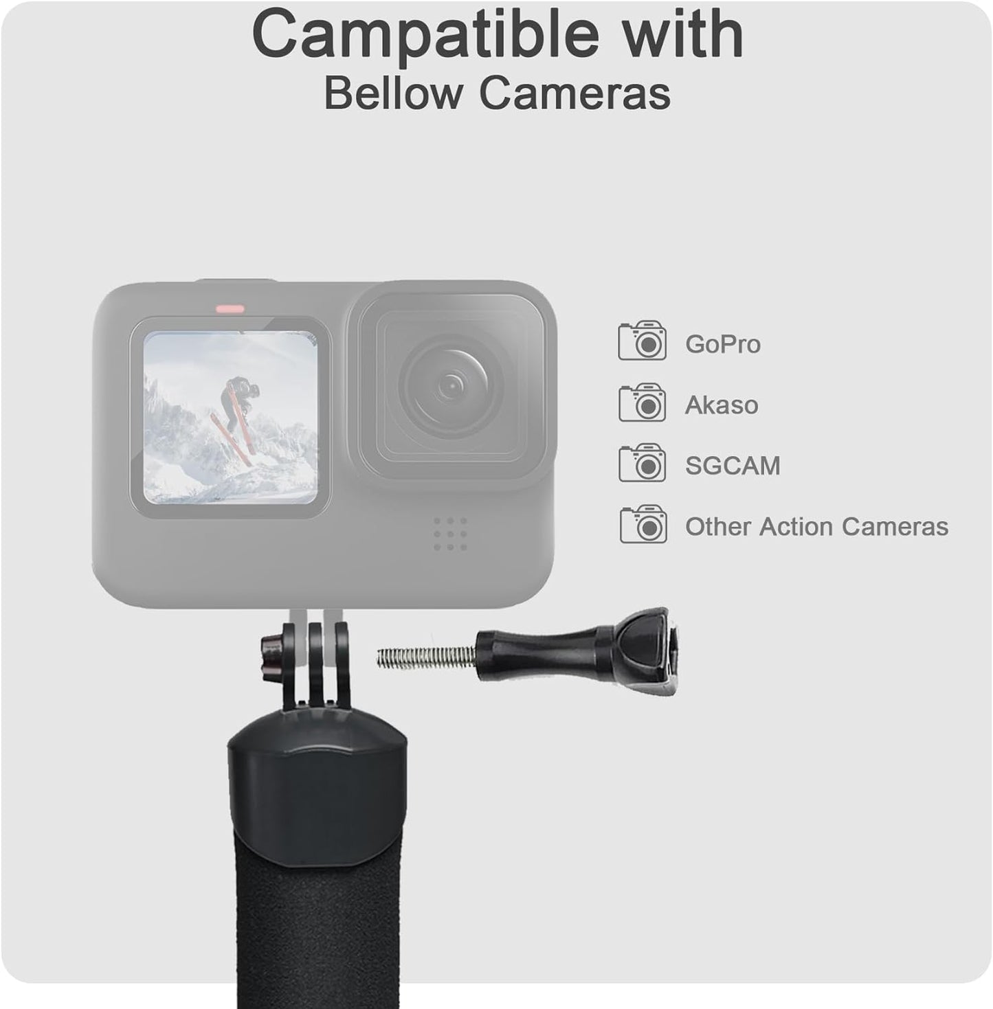 FitStill 148FT/45M Underwater Waterproof Protective Case Shell Compatible for Go Pro Hero 2018/7/6/5 Black, Monopod Floating Hand Grip Selfie Stick for Hero7 Hero6 Hero5 Black Accessories Kit