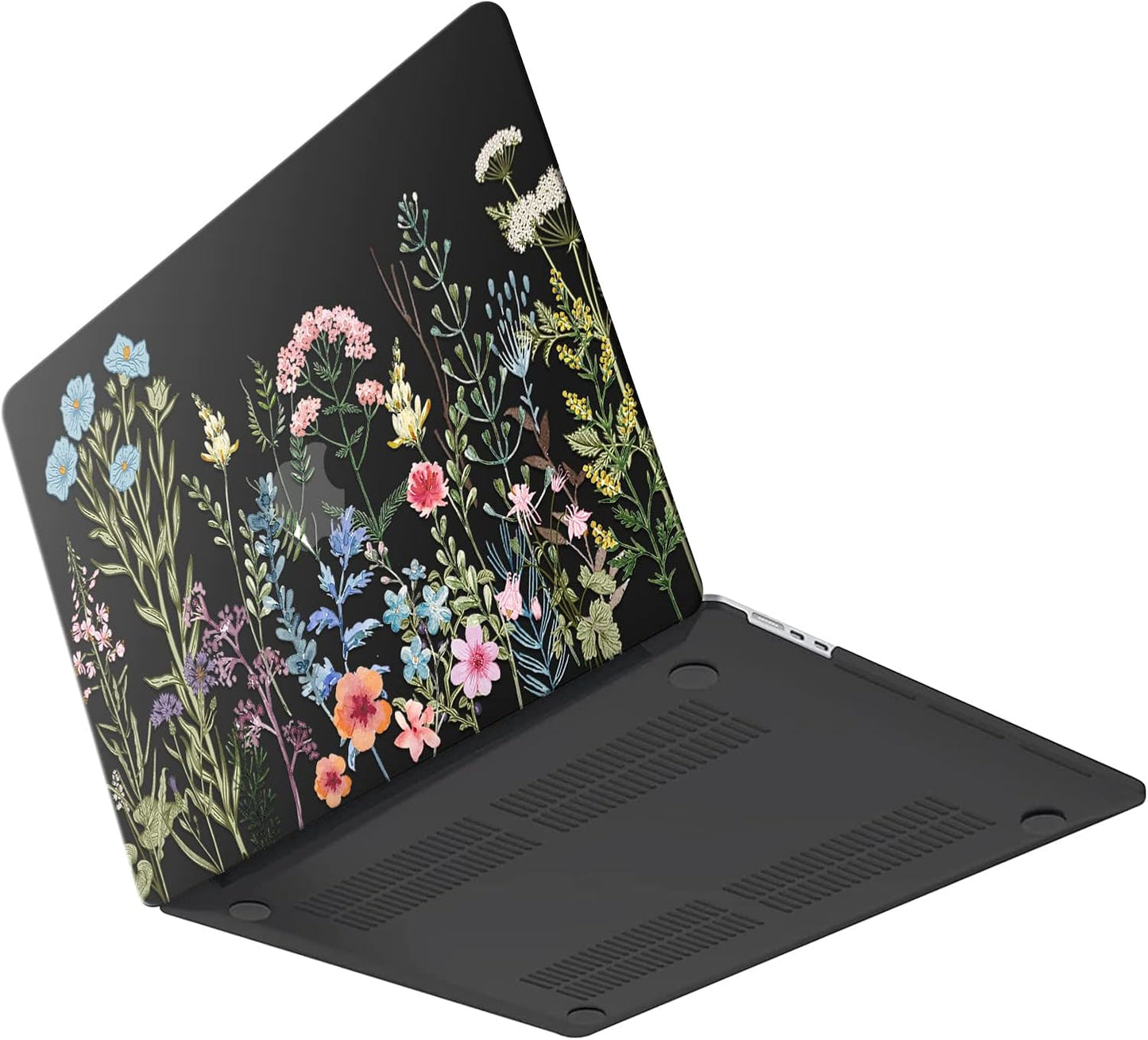 iCasso for MacBook Air 13 inch Case 2025 2024-2022 Release M4 A3240 M3 A3113 A2681 M2 with Liquid Retina Display, Hard Plastic Shell for Mac Air 13.6, TPU Keyboard Cover&Screen Protector, Weeds