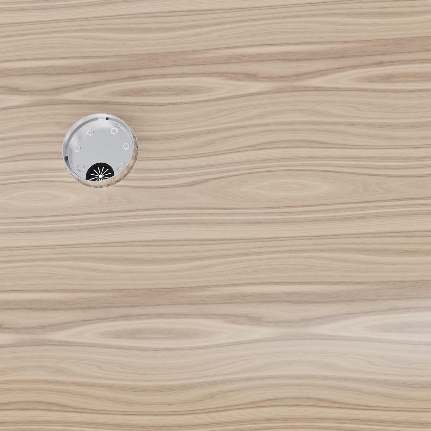 2 Pack Desk Grommet 2-3/8 Inch 60mm, Zinc Alloy Computer Desk Wire Hole Cover, Office Desktop Cord Cable Hole Metal Ring, Brushed Silver