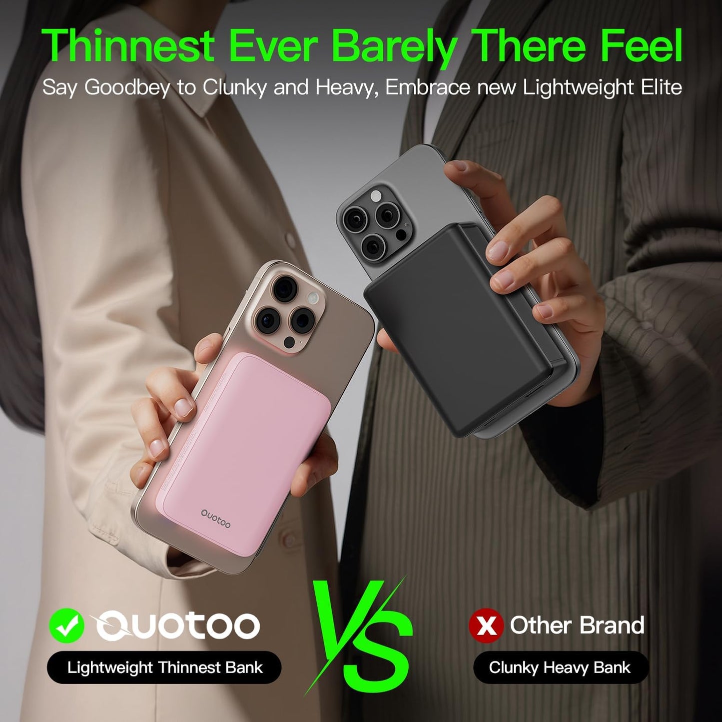 2025 Magnetic 15W Power Bank for iPhone,5000mAh Magsafe Battery Pack with 20w Fast Charging,Slim Magsafe Power Bank in&Out,with LED Display,Wireless Portable Charger for iPhone 16/15/14/13/12 Series