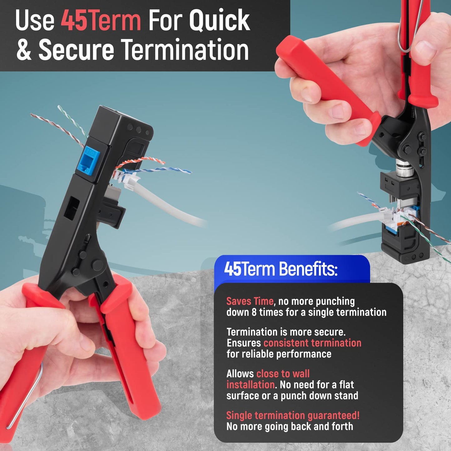 Everest 45° Angled RJ45 Cat6 Keystone Jacks 10-Pack in Pink - Slim Profile Female RJ45 Connectors - Cat 6 Keystone Jack - Compatible with 45° Angled Speed Termination Tool - 45Term (B0BL3GS7ZY)